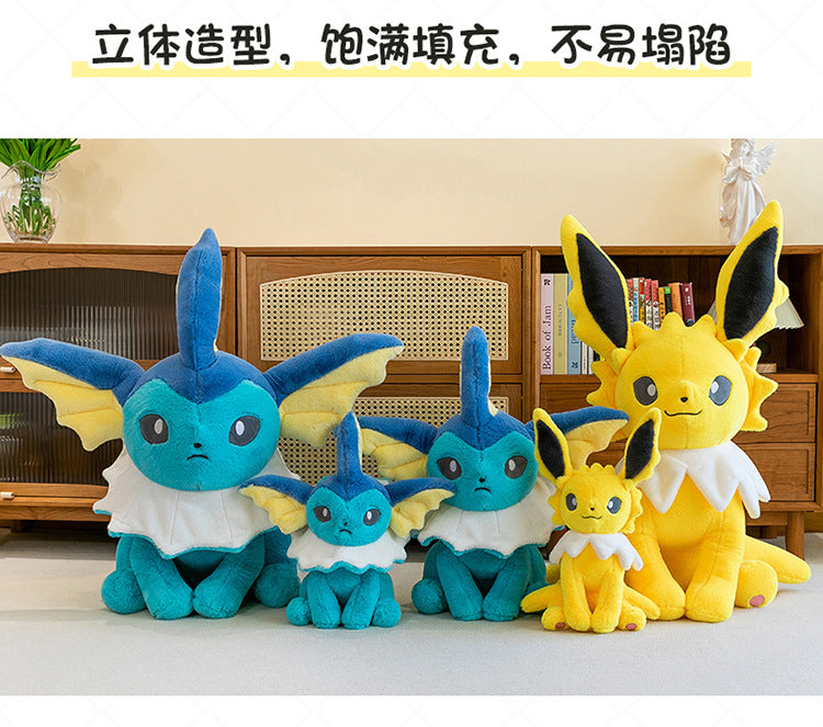 Pokemon Eevee Soft Hug Series Stuffed Plush Doll Toy Vaporeon Eeveelution Flareon Jolteon Pet Elves Gift