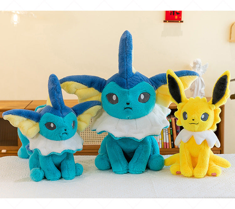 Pokemon Eevee Soft Hug Series Stuffed Plush Doll Toy Vaporeon Eeveelution Flareon Jolteon Pet Elves Gift