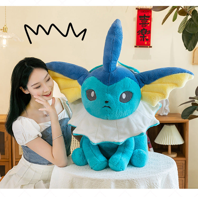 Pokemon Eevee Soft Hug Series Stuffed Plush Doll Toy Vaporeon Eeveelution Flareon Jolteon Pet Elves Gift