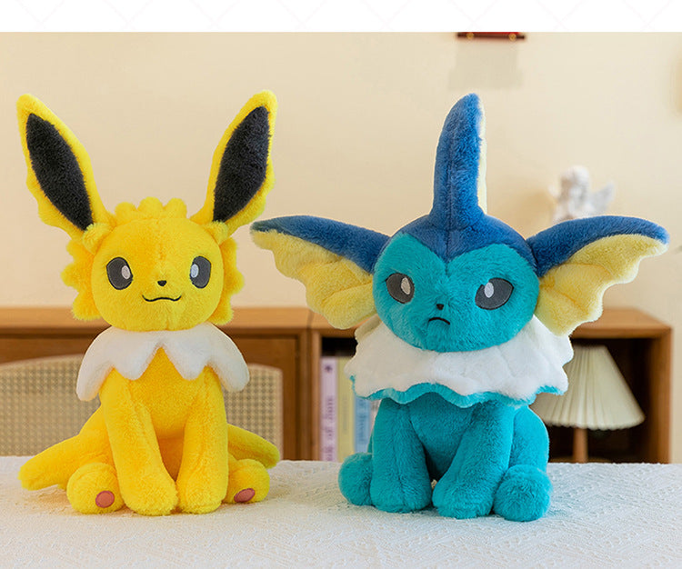 Pokemon Eevee Soft Hug Series Stuffed Plush Doll Toy Vaporeon Eeveelution Flareon Jolteon Pet Elves Gift