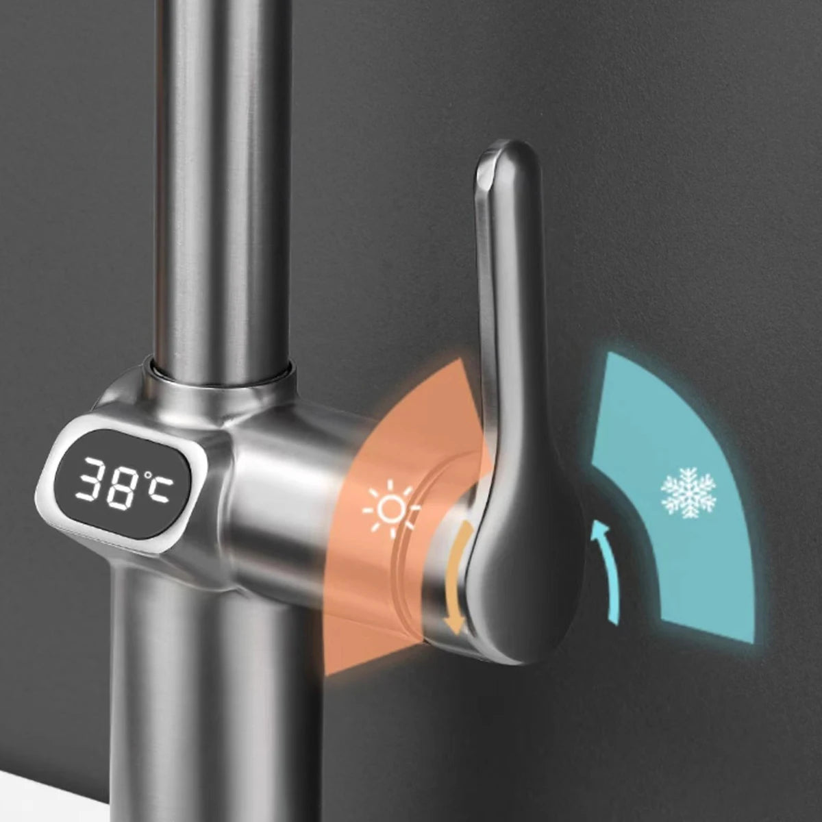 Kitchen Faucet Temperature Faucet Kitchen Pull Out Kitchen Sink Faucet Digital Display Function Rotatable Kitchen Taps