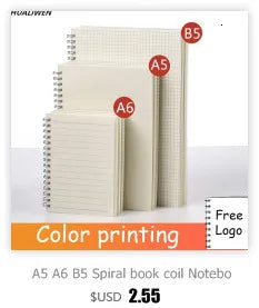 High Quality Binder Notebook A4/B5/A5 Loose Leaf Spiral Notebook Paper Diary Removable Simple Thickened Coil Shell Notebook