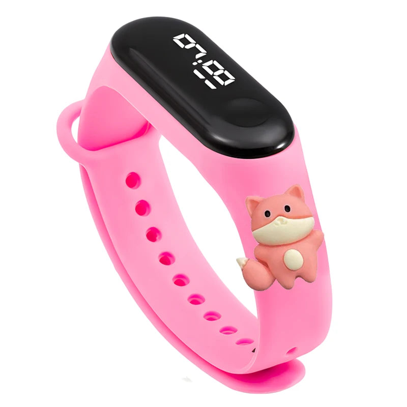 Waterproof Sports Watch for Kids Cartoon Dinosaur Unicorn Toys Children Led Digital Electronic Watch for Boys Girls Bracelet