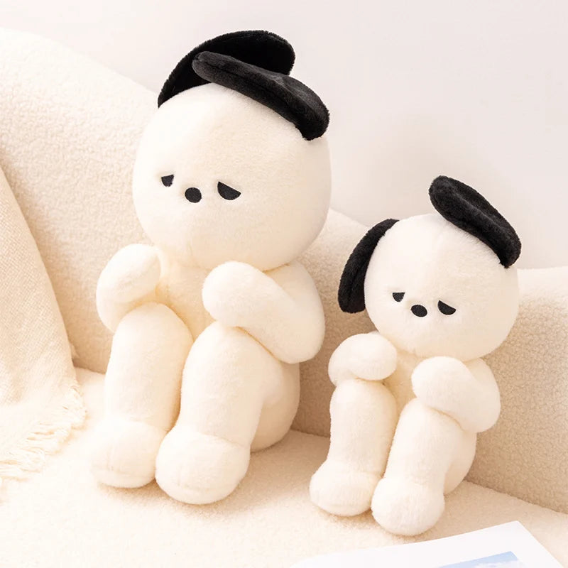 25/35cm Kawaii Lonely Emo Sad Puppy Doll Plush Toy Decompression Single Comfort Doll Toy For Boyfriend and Girlfriend