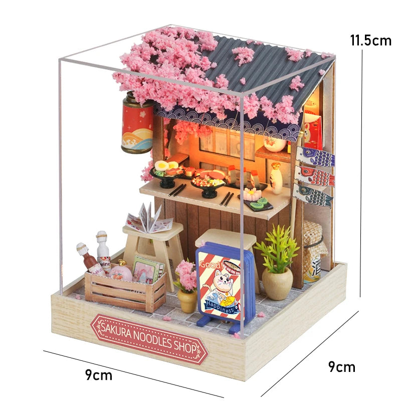 Mini Miniature Doll House DIY Small House Kit Making Room Toys Wooden Craft Home Bedroom Decorations with Furniture Dollhouse