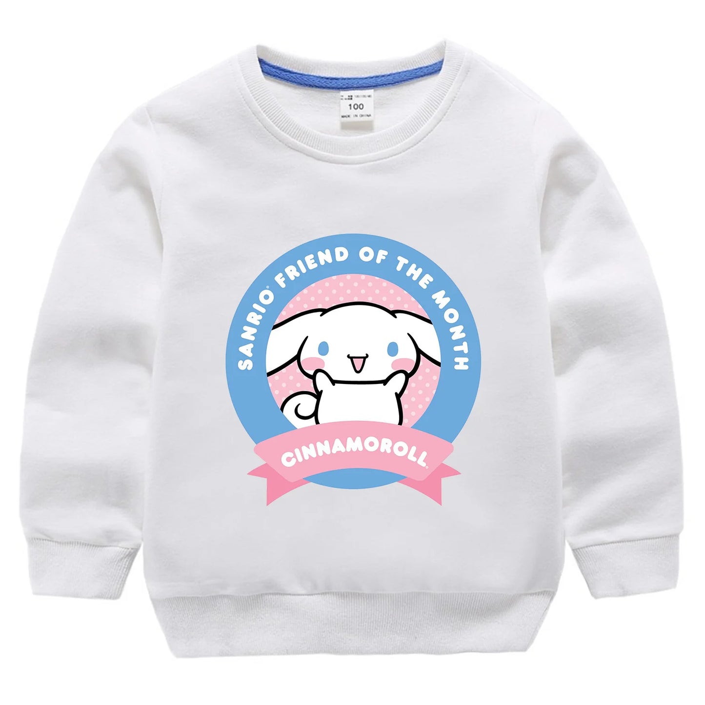 Sanrio Cinnamoroll Thin Hoodie for Children Kawaii Anime Clothing for Girl Boys Cute Trendy Hoodies Baby Clothes Sweatshirt Tops