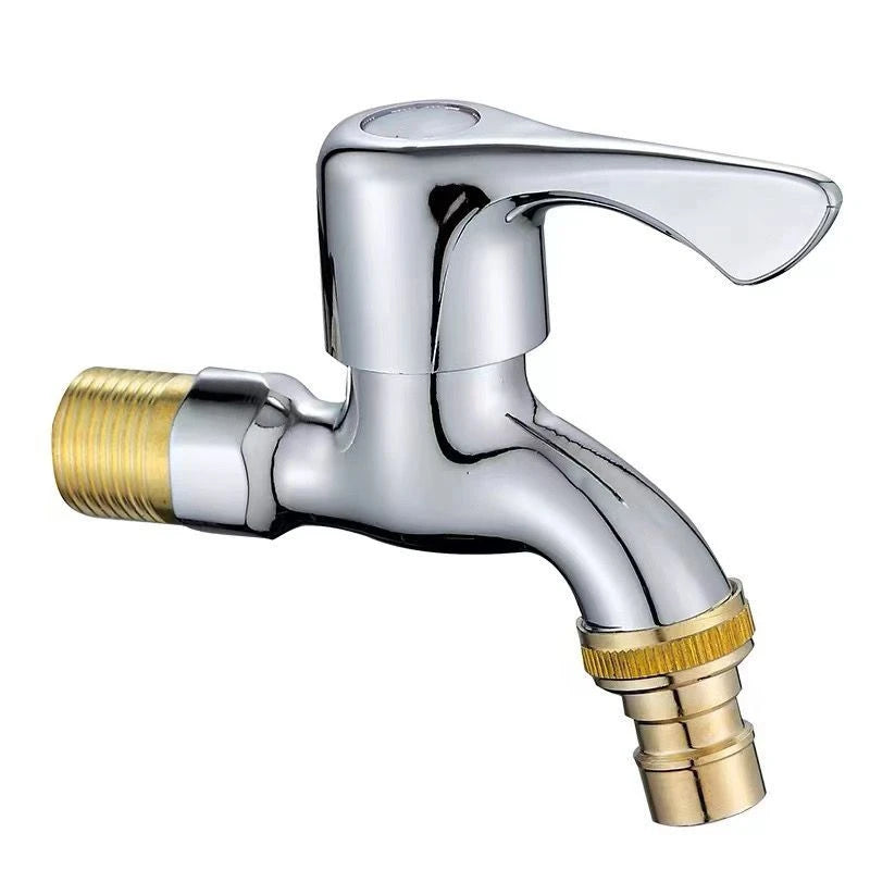 Washer Faucets 1/2" Male Wall Mounted Garden Balcony Water Tap Plastic Water Hose Quick Connector Single Cooled Faucet