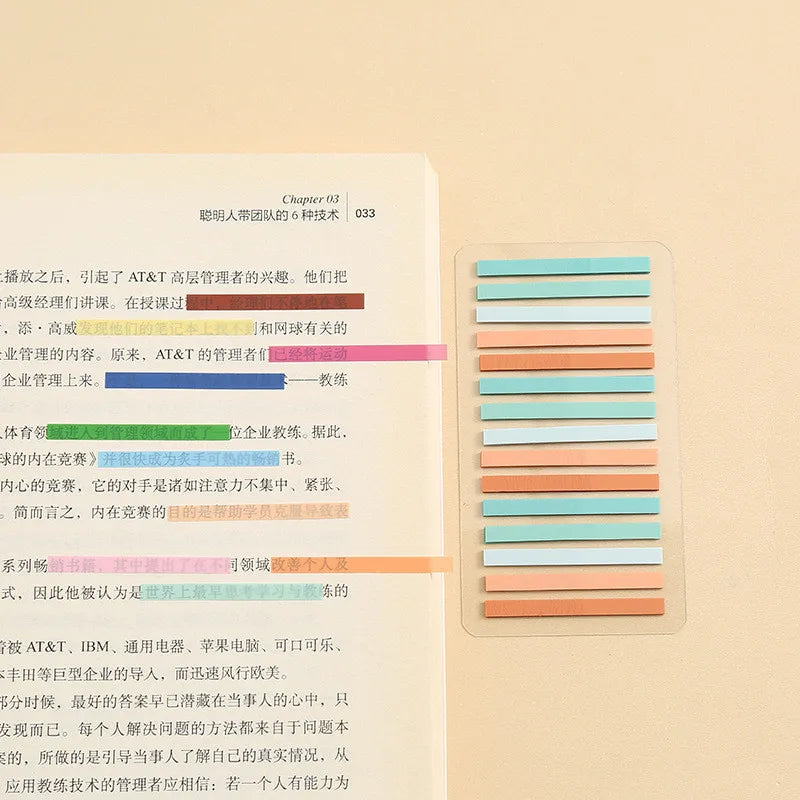 2100 Sheets Transparentes Sticky Notes Self-Adhesive Annotation Read Books Bookmarks Tabs Notepad Aesthetic Stationery