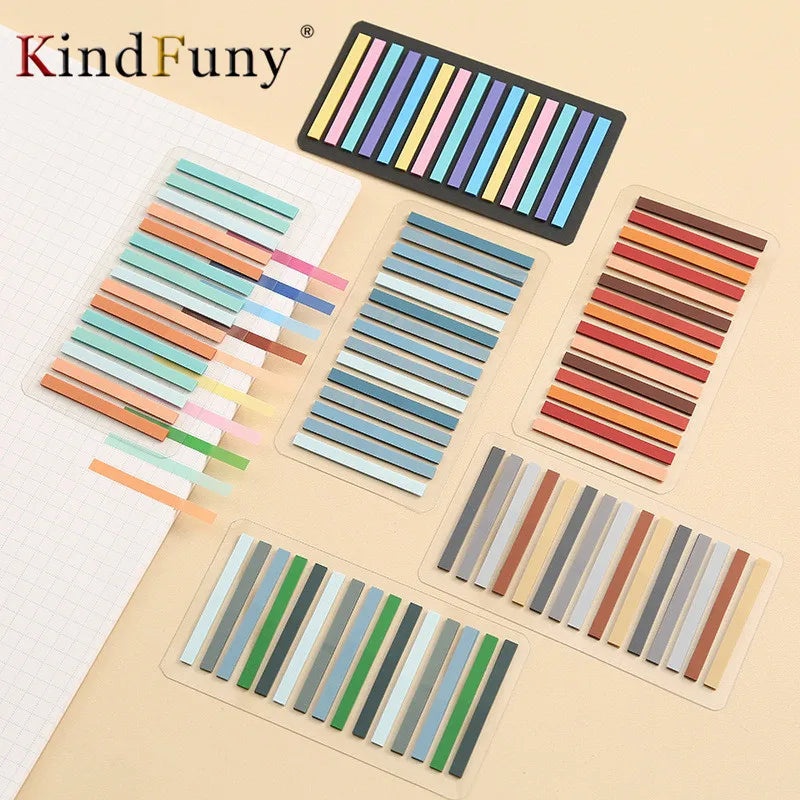 2100 Sheets Transparentes Sticky Notes Self-Adhesive Annotation Read Books Bookmarks Tabs Notepad Aesthetic Stationery