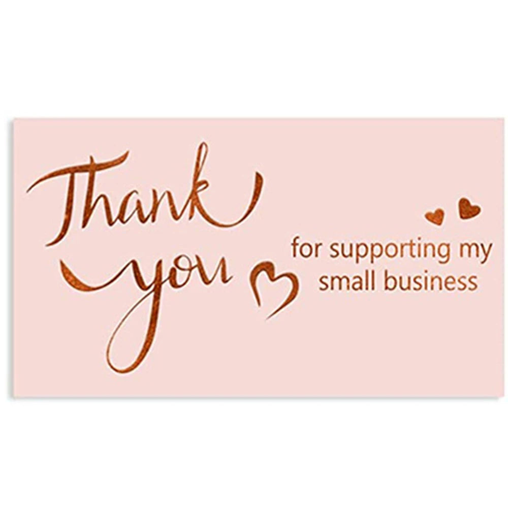 Thank You for Your Order Business Cards Shopping Purchase Thanks Greeting Cards Appreciation Card for Small Business