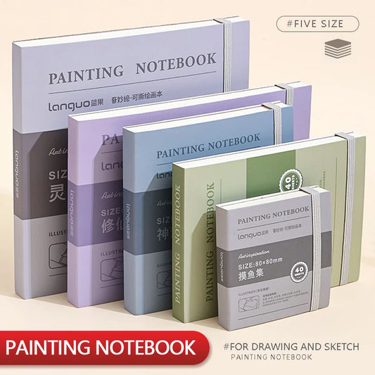 Creative Tearable Blank Painting Notebook Artist Thick Drawing Sketching Book for School Student Art Stationery Supplies