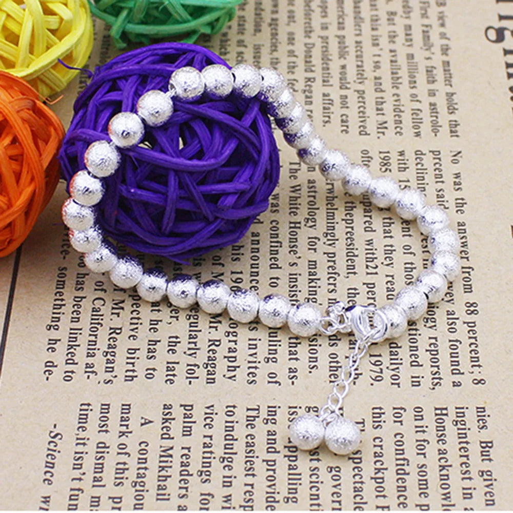 New High quality 925 Sterling Silver 5MM Women Men chain Male Twisted Rope Bracelets Fashion Silver Jewelry