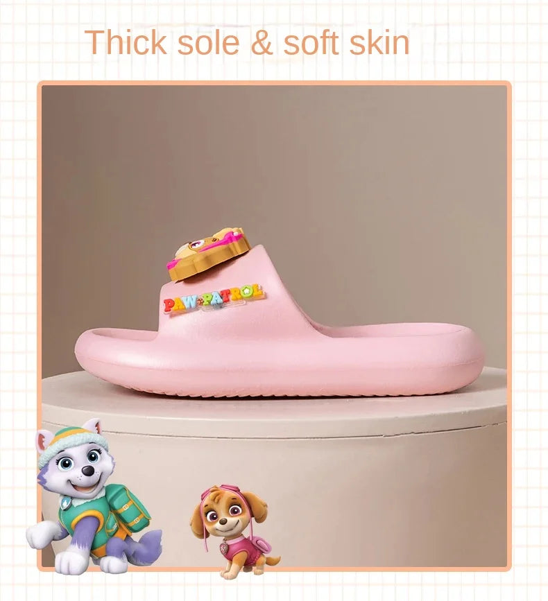 PAW PATROKids' Cartoon Dog Hole Shoes Baby Indoor and Outdoor Sandals Boys Girls Home Heel Wrap Non-Slip Wear-Resistant Slippers