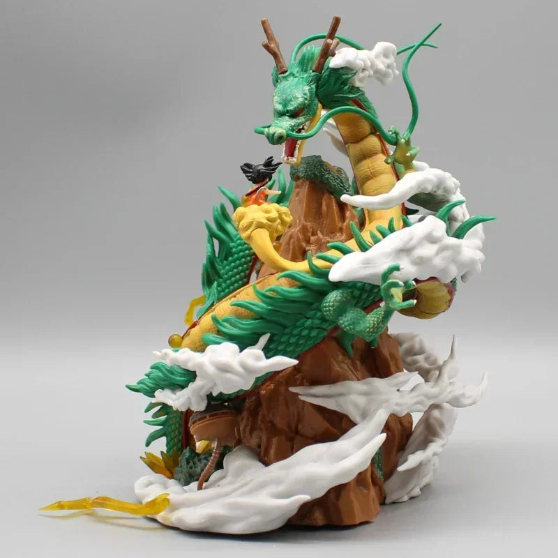 22cm Dragon Ball Z Shenron Figurine Goku And Wish Shenron Anime Figures PVC Action Statue Collection Model Toys Christmas Gifts