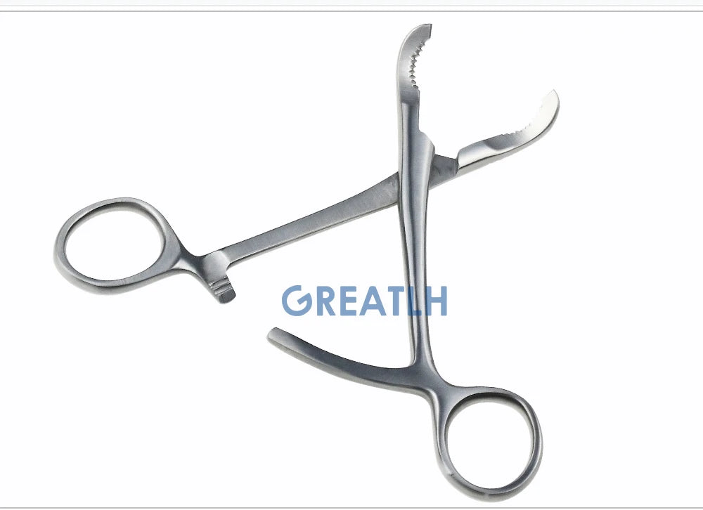 Bone Holding Forceps Stainless Steel Toothed Phalanges Reduction Forceps Veterinary Orthopedics Instruments 1pcs pet