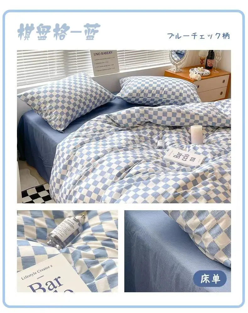 Floral Bed Duvet Covers Pastoral Four Seasons Polyester Quilt Cover King Queen Size Bedroom Bedding Home Textile Simple Cozy