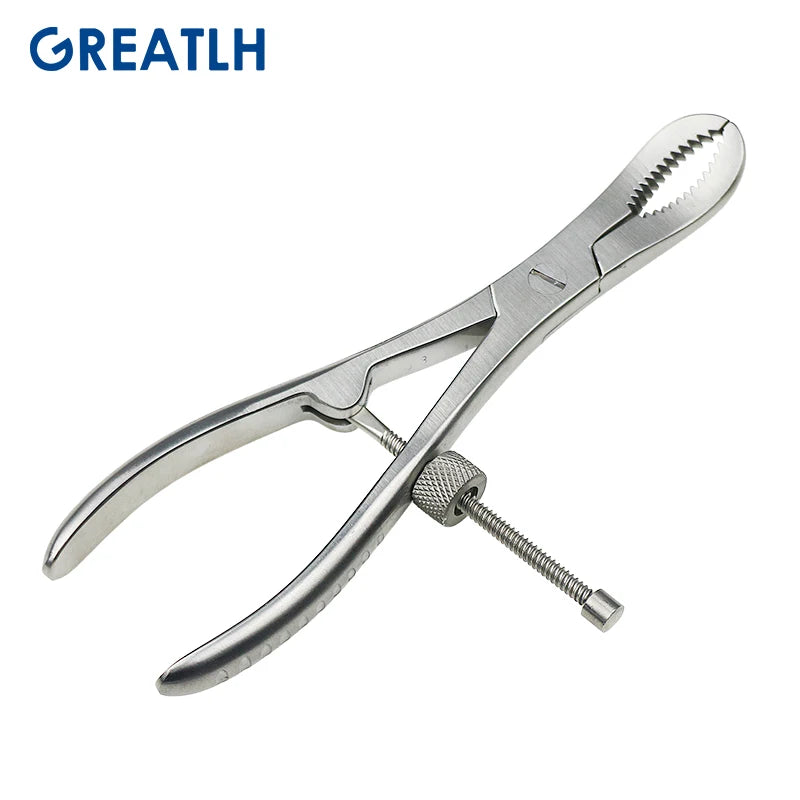 Bone Holding Forceps Stainless Steel Toothed Phalanges Reduction Forceps Veterinary Orthopedics Instruments 1pcs pet
