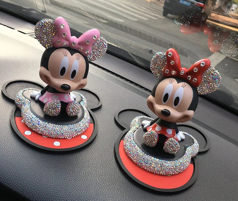 Anime Cartoon Mickey Minnie Action Figure Model Toy Proposal Wedding Decoration Car Ornament Christmas Gift Ffor Boys And Girls