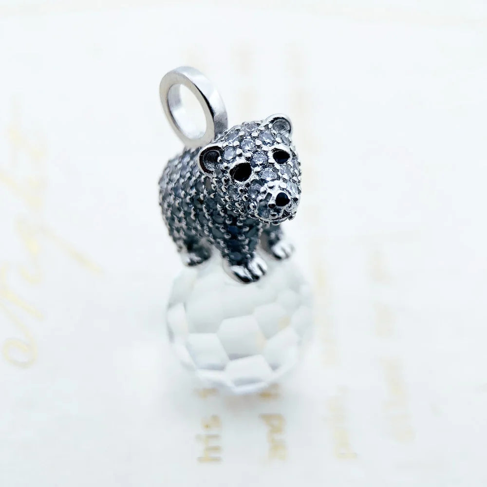 Pendant Polar Bear Winter New Fashion Glam 925 Sterling Silver Jewelry Europe Style Animal Cute Soul Gift For Women