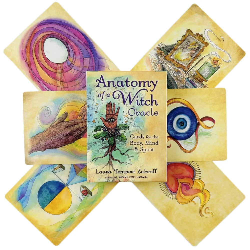 Anatomy of a Witch Oracle Cards Divination Tarot Board Game Deck Fortune Telling Family Party Guide Versions Edition