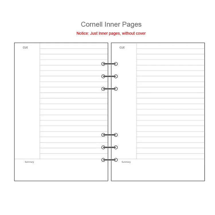 A5 A6A7 45 Sheets Loose Leaf Notebook Refill Spiral Binder Inner Page Weekly Monthly To Do Line Dot Grid Inside Paper Stationery