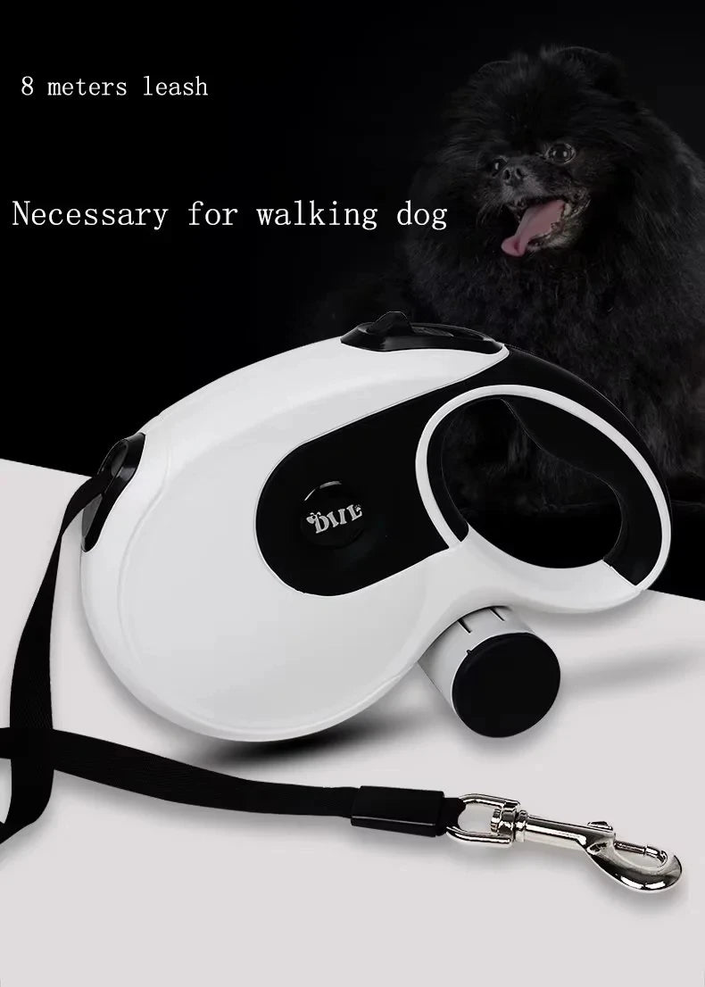 8M Premium Durable Dog Leash Automatic Retractable Dog Leash Large Dog Lead Extending Walking Leads Traction Rope Belt Pet Leash