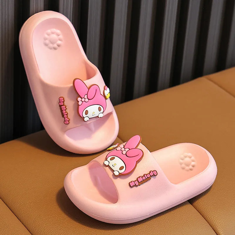 Sanrio Children's Slippers Baby Indoor Flip-Flops Boys and Girls Bathroom Non-slip Sense of Cloud Sandals