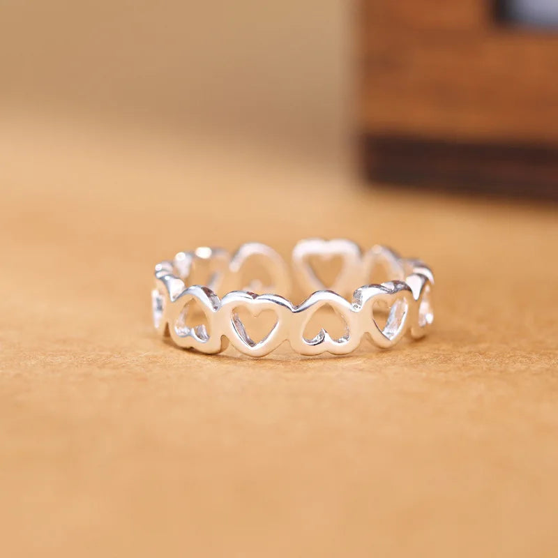 925 Sterling Silver Heart Rings For Women Luxury Quality Jewelry Accessories News Trends 2023 Offers Chshine