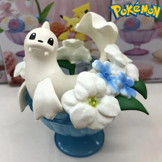 Pokemon Dewgong Mewtwo Vulpix Pikachu Eevee Anime PVC Doll Model Teacup Sprite Ornament Peripheral Children's Toy Birthday Gifts