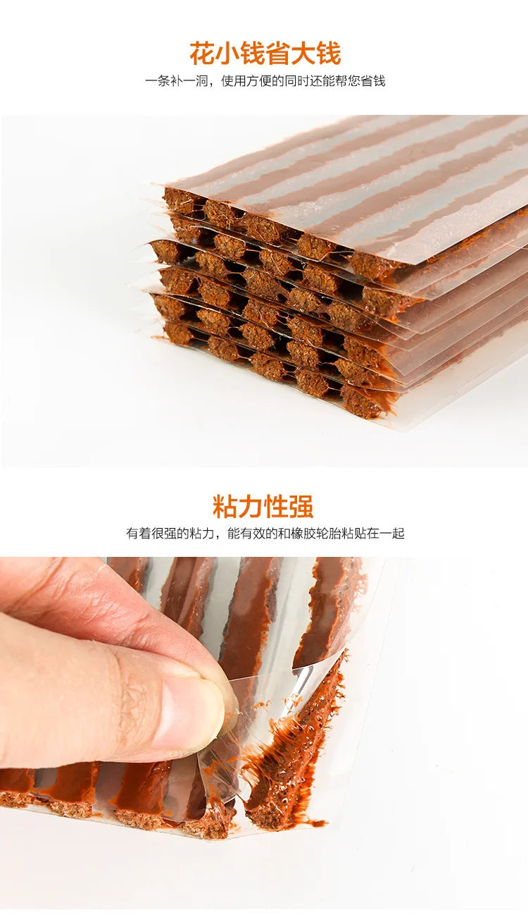 5/10Pcs Tire Repair Strips Tubeless Rubber Stiring Glue Seals For Car Motorcycle Tyre Puncture Kit Wicks Worms Tool Accessories