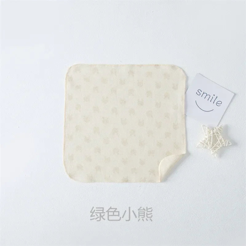 18 * 18cm Colored Cotton Towel, Newborn Saliva Towel Baby Products Baby Pure Cotton Small Towel All Cotton Face Wash Towel