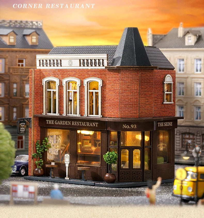 Diy Mini Wooden Casa Roombox Dollhouse With Furniture Light Doll House  Miniature Items maison  For Toys Birthday Gifts