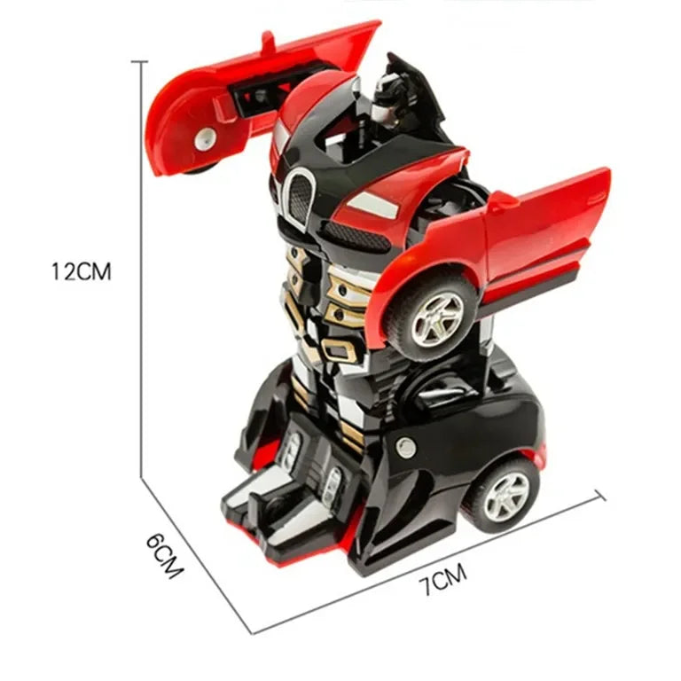 Mini 2 In 1 Car Toys One-key Deformation Car Toys Automatic Transformation Robot Model Car Diecasts Toy Boys Gifts Children Toy