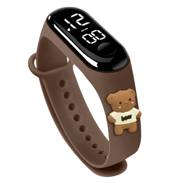 Waterproof Sports Watch for Kids Cartoon Dinosaur Unicorn Toys Children Led Digital Electronic Watch for Boys Girls Bracelet