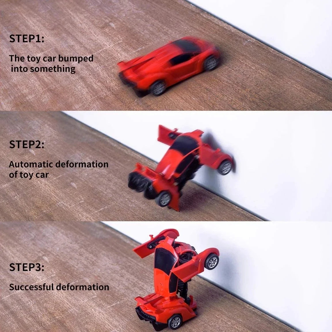 Mini 2 In 1 Car Toys One-key Deformation Car Toys Automatic Transformation Robot Model Car Diecasts Toy Boys Gifts Children Toy