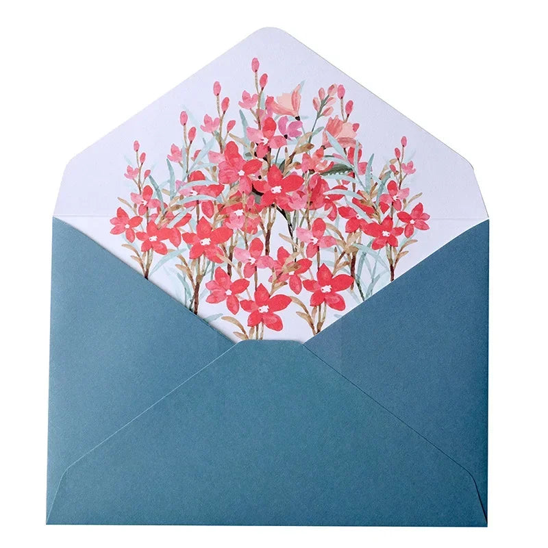 Kawaii Envelopes Letter Paper Set Flower Envelope Wedding Greeting Card Invitation Cards Cover Korean Stationery Office Supplies