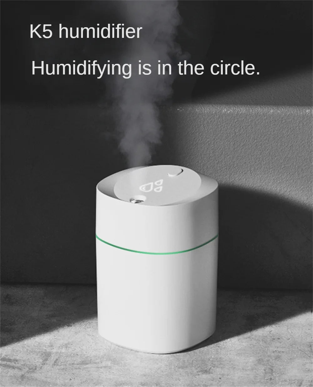 Car Air Humidifier Mini Ultrasonic Air Humidifier Essential Oil Diffuser Home USB Fogger Mist Maker with LED Night Lamp