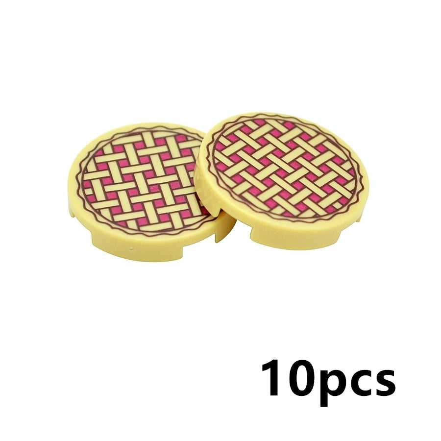 City Mini Food Toys Building Blocks Hamburger Fries Bread Pizza Cake Dessert Food Chocolate Fish Cookies MOC Bricks Kids Gift
