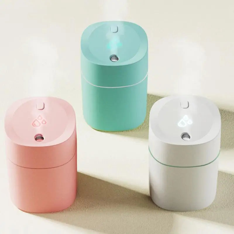 Car Air Humidifier Mini Ultrasonic Air Humidifier Essential Oil Diffuser Home USB Fogger Mist Maker with LED Night Lamp