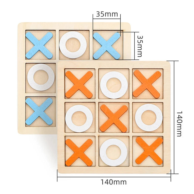 OX Chess 3D Puzzles Parent-Child Interaction Leisure Board Game Funny Developing Intelligent Educational Toys Game Kids Gift