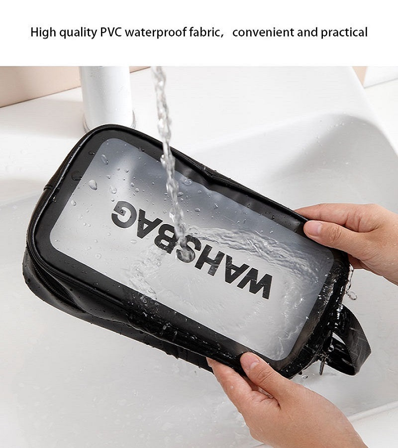 PU Waterproof Makeup Bag Portable Travel Transparent Storage Bag Storage Bag Waterproof Wash Bag Transparent Cosmetic Box