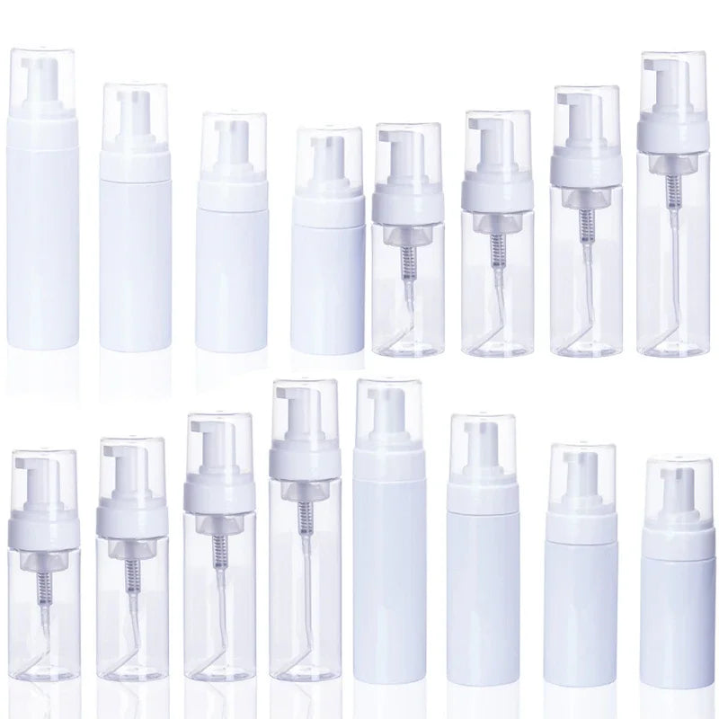 24Pcs 30/50/60/80/100/150/200ml Empty Plastic Foam Pump Bottles Portable Foaming Container For Facial Cleanser shampooBody Wash