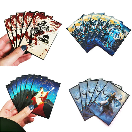 60 PCS/BAG TCG Black Lotus Anime Double Sleeved Cards Sleeves  for Trading Cards Nicol  Cards Shield Color  Magic MTG/YGO/CFV