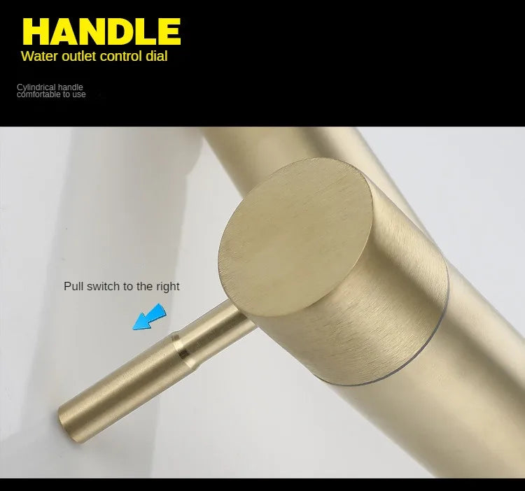 Bathroom Basin Faucet 1/2Inch 304 Stainless Steel Single Cold Water Tap Gold Black Sink Faucet Replacement Bathroom Accessories