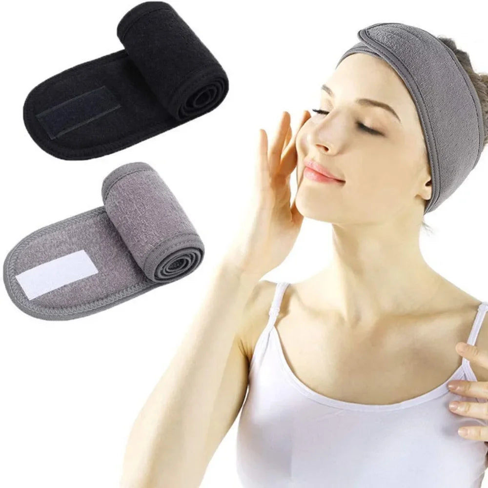 Wide Hairband Yoga SPA Adjustable Make Up Headband Bath Face Washing Facial Adjustable Headband Beauty Skin Facial Care Tools