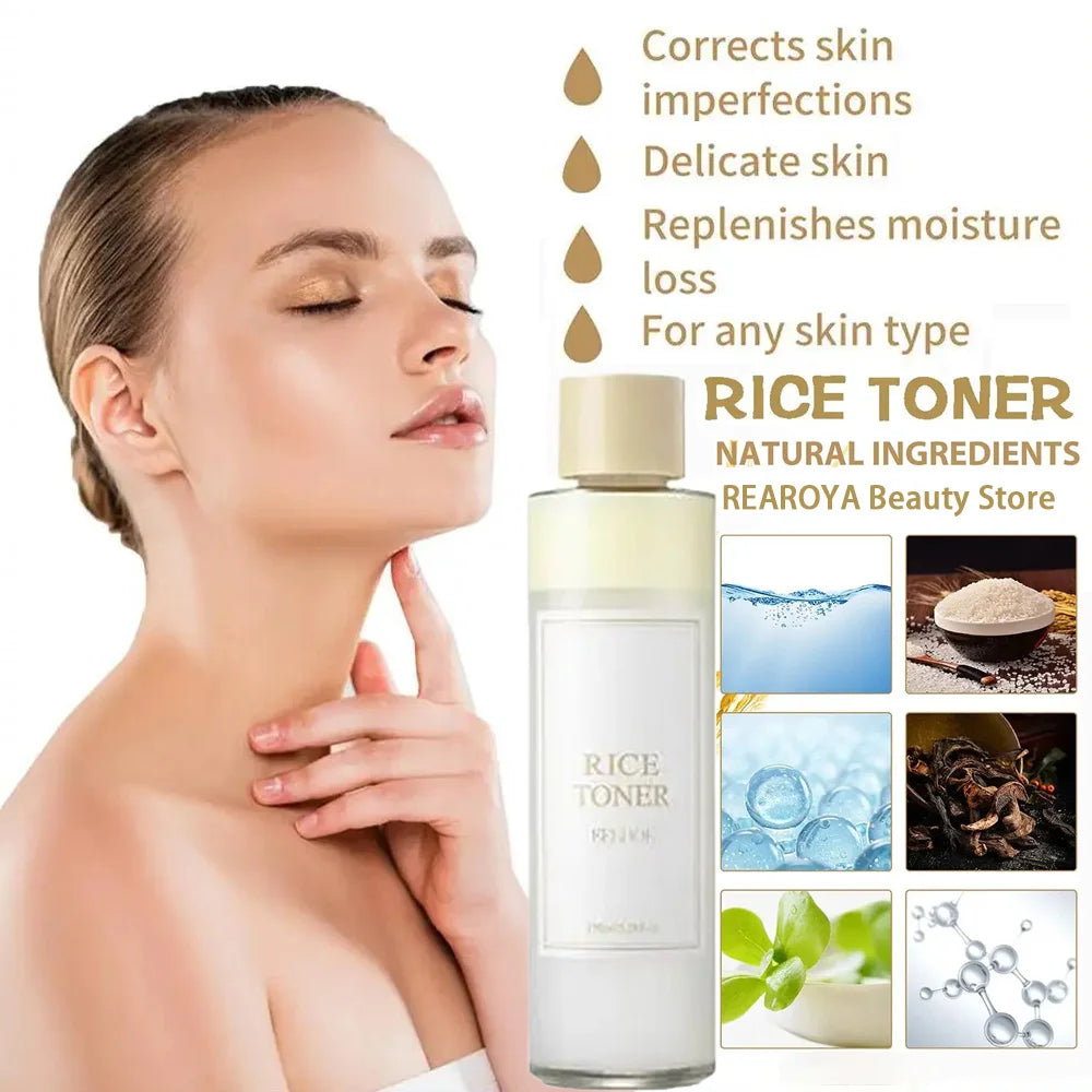 150ml Rice Toner Moisturizing Firming The Skin Soothing Repairing The Skin Barrier Toner Women Facial Brightening Skin Care