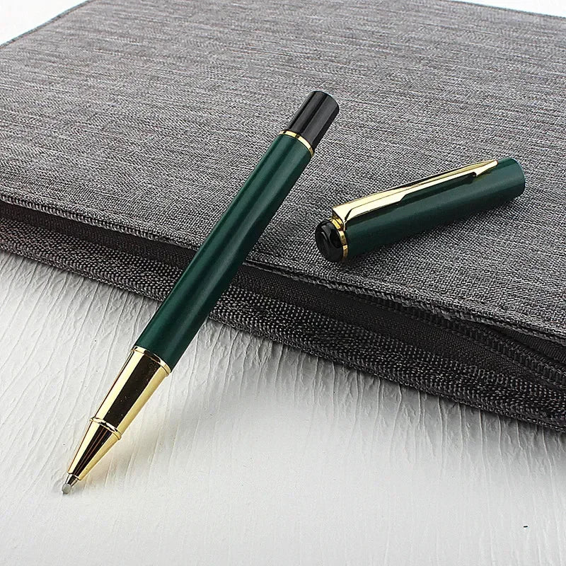 High Quality Classical Metal Green Rollerball Pen Office Stationery Fashion Lady Writing Gifts