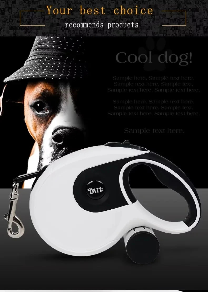 8M Premium Durable Dog Leash Automatic Retractable Dog Leash Large Dog Lead Extending Walking Leads Traction Rope Belt Pet Leash