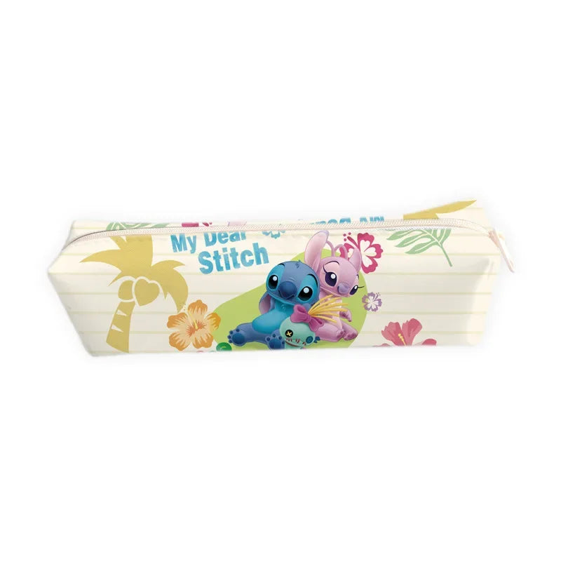 Lilo Stitch Pencil Case Disney Stitch Print Pen Bag Cartoon Students Storage Bag Stationery kid Toy Christmars Gift for Children