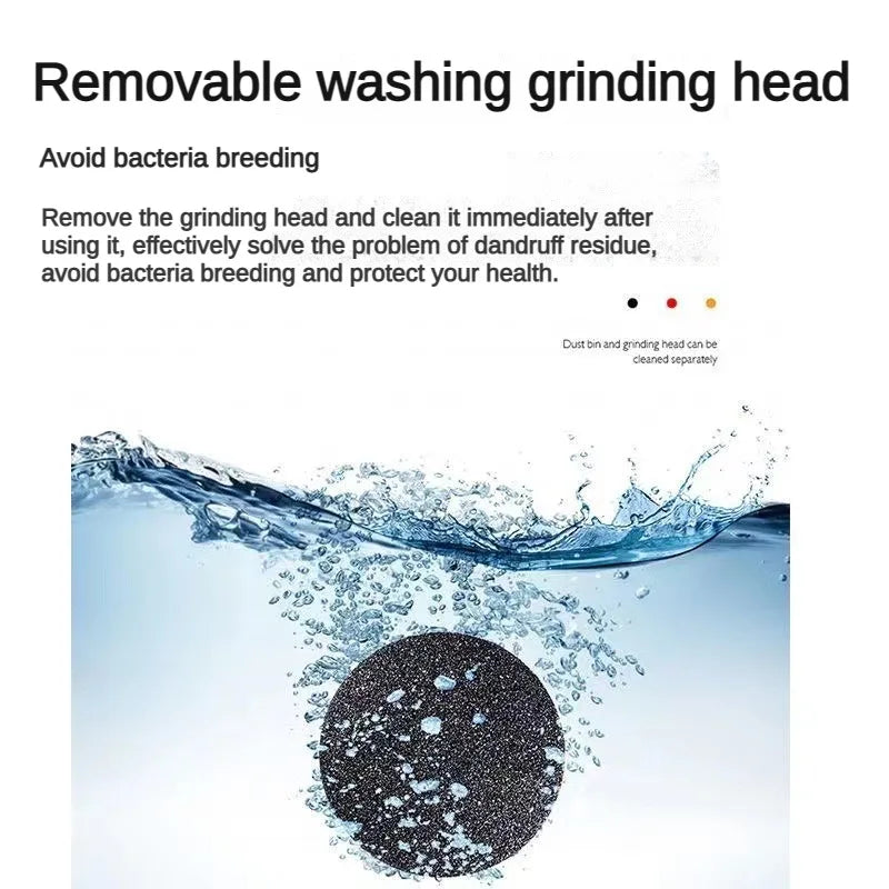 Electric Foot Grinder with Automatic Vacuum USB Rechargeable Two-speed Adjustment and 6 Grinding Heads Callus Dead Skin Removal
